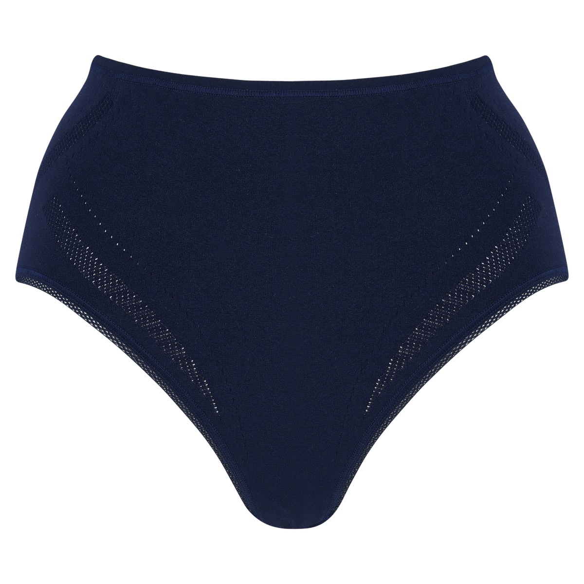 Pack shot of the front of the Ultra high waist knickers in navy.