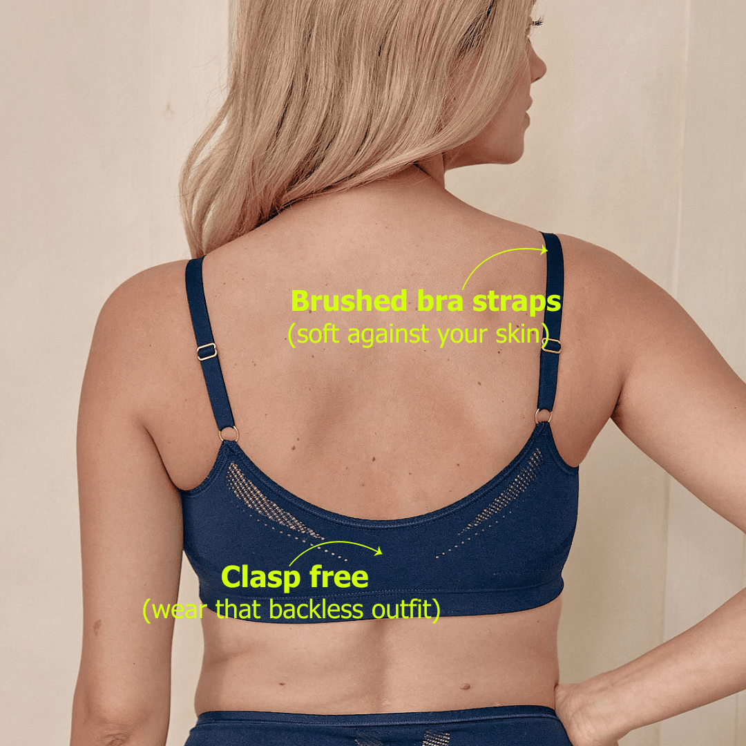 The Scoop Bra - Navy - The Mutha Project