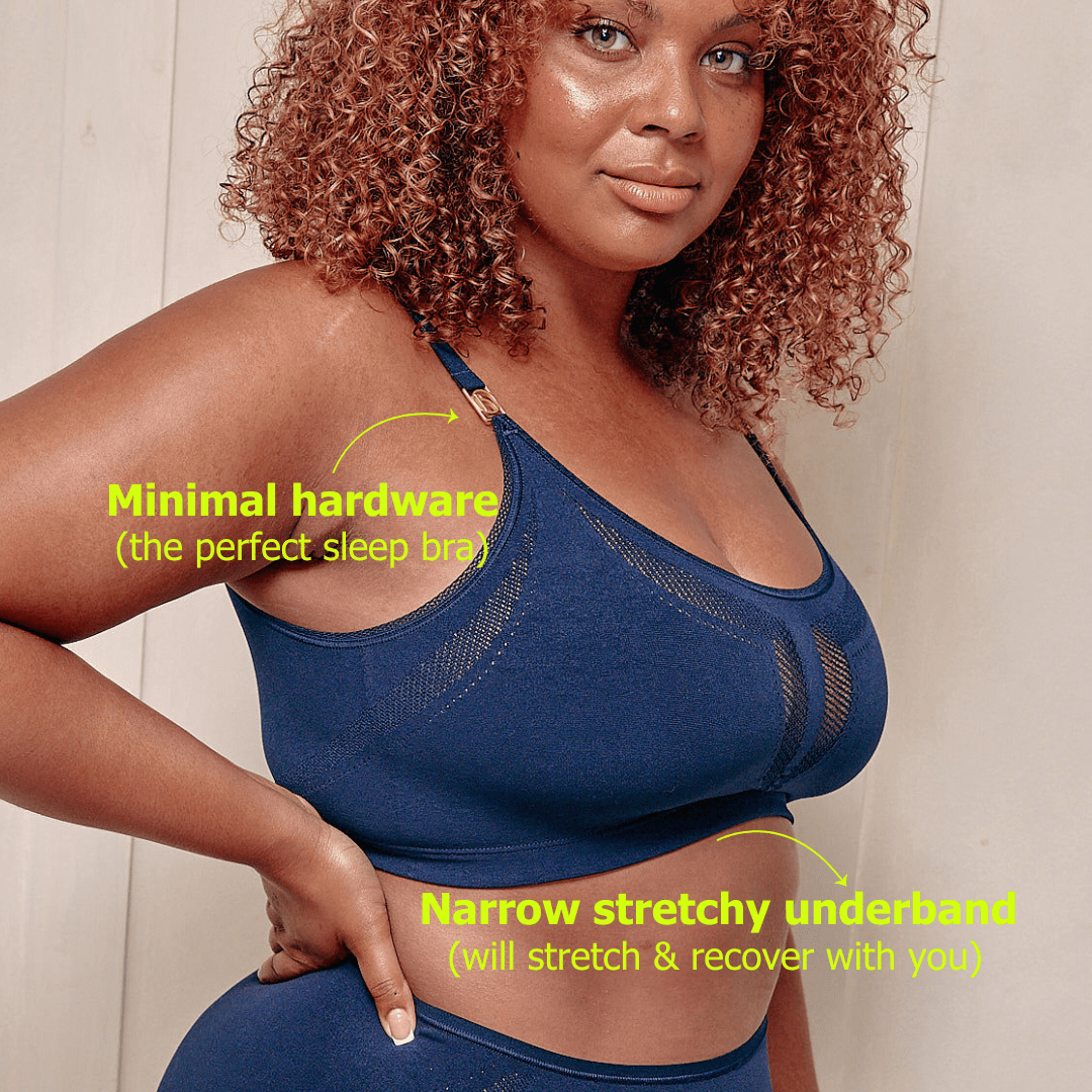 The Scoop Bra - Navy - The Mutha Project