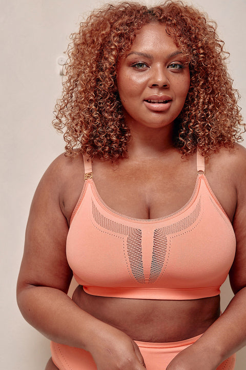 The Scoop Bra - Coral