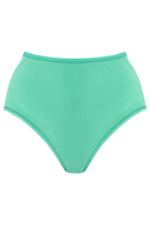 Front view of the Ultra high waist knickers in Jade Green